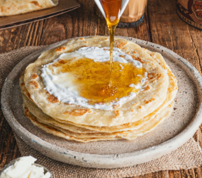 CHAPATI WITH HONEY